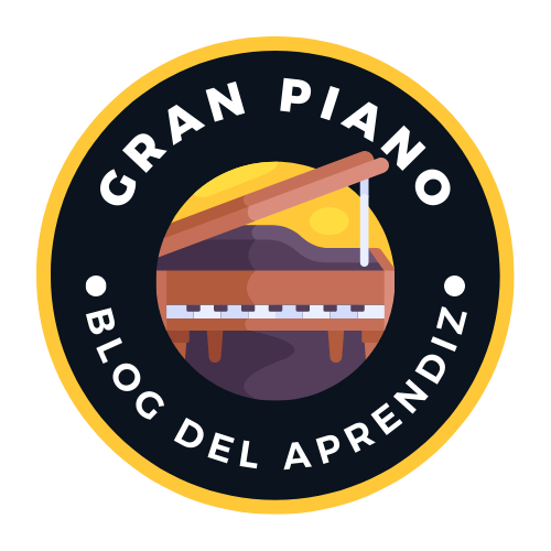 Logo de gran piano aprender a tocar piano